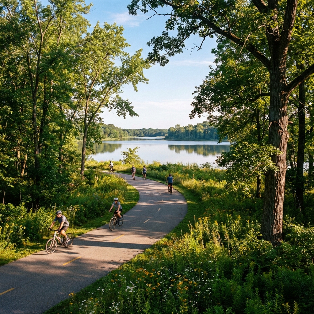 Blackwell Forest Preserve Bike Trail